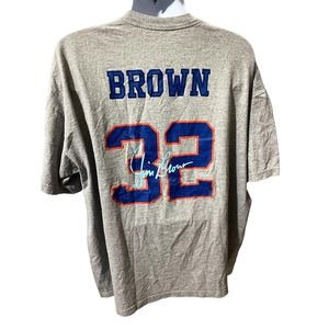 Jim Brown Syracuse Orangemen Gray shirtsize 3XL Made in USA